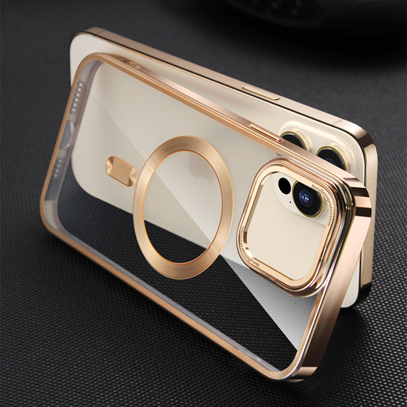 LUPHIE TPU metaltelefoncover til iPhone 14 Pro Max Anti-drop magnetisk telefoncover med kameralinseramme LUPHIE TPU metaltelefoncover til iPhone 14 Pro Max Anti-drop magnetisk telefoncover med kameralinseramme